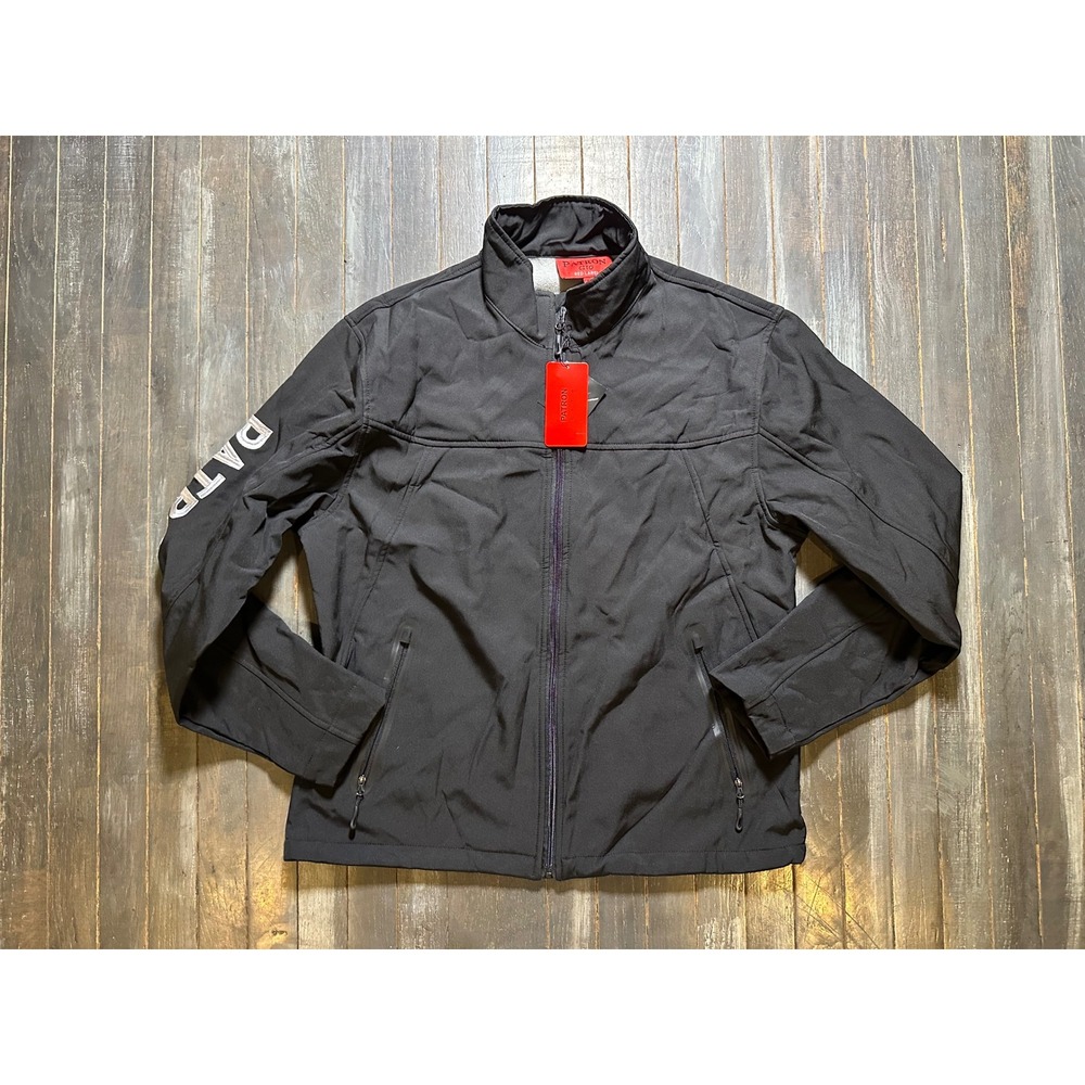 Patron Cito Red Label Mens Black Softshell Fleece Lined Full Zip Jacket